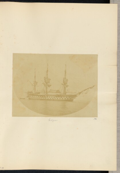 Unknown, [View of the HMS Edgar]