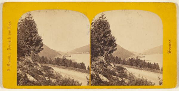 Adolphe Braun, Sites des Vosges. Vue du Lac de Gerardmer, prise de la route de Remiremont