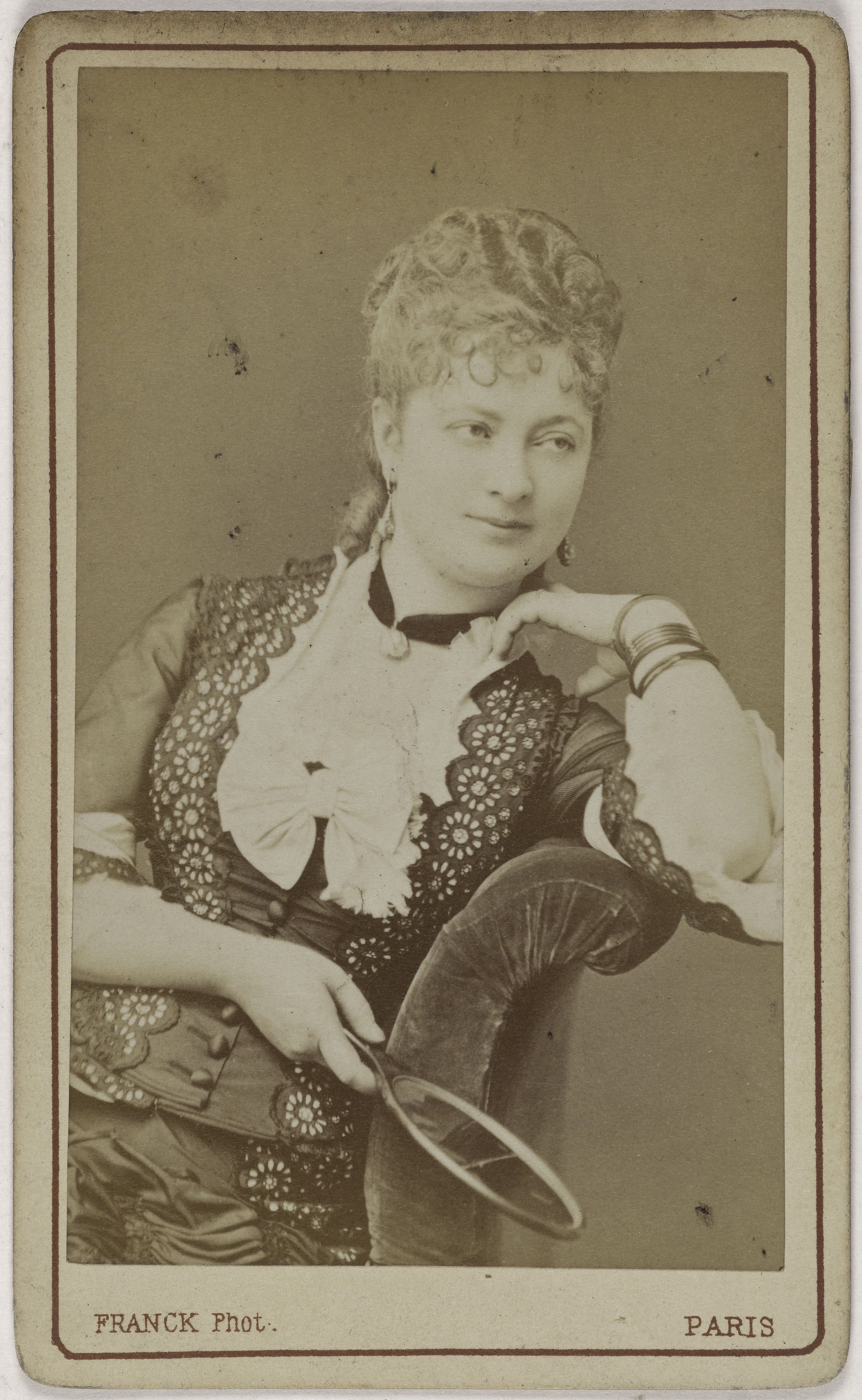 Franck, Portrait d'Elise Damain (actrice aux théâtres du Palais Royal, de l'Ambigü et du Vaudeville)