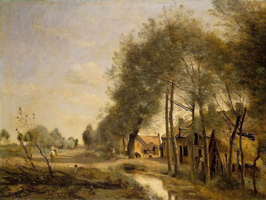Jean-Baptiste Camille Corot, The Sin le Noble Road near Douai