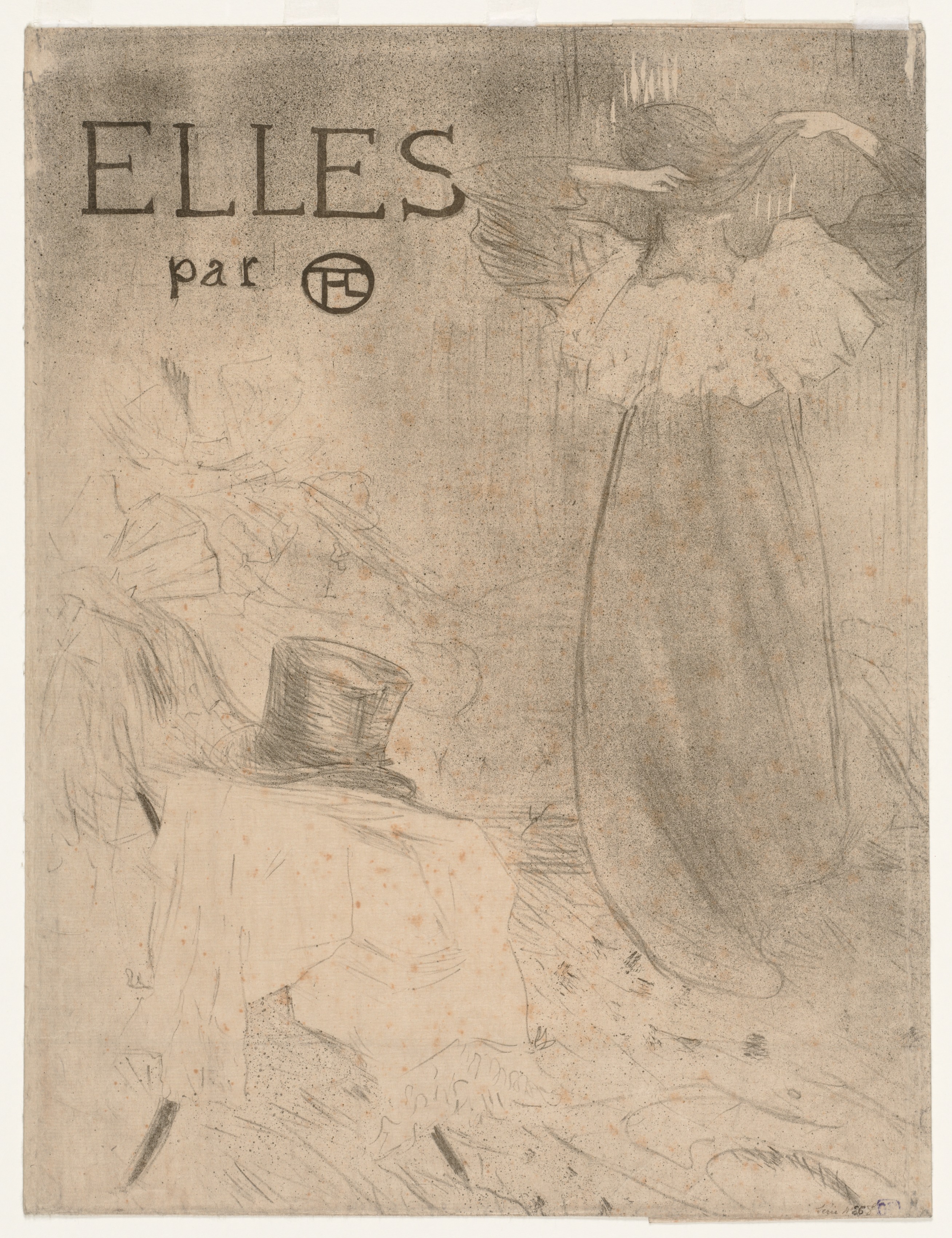 Henri de Toulouse-Lautrec, Folder for Frontispiece of Elles