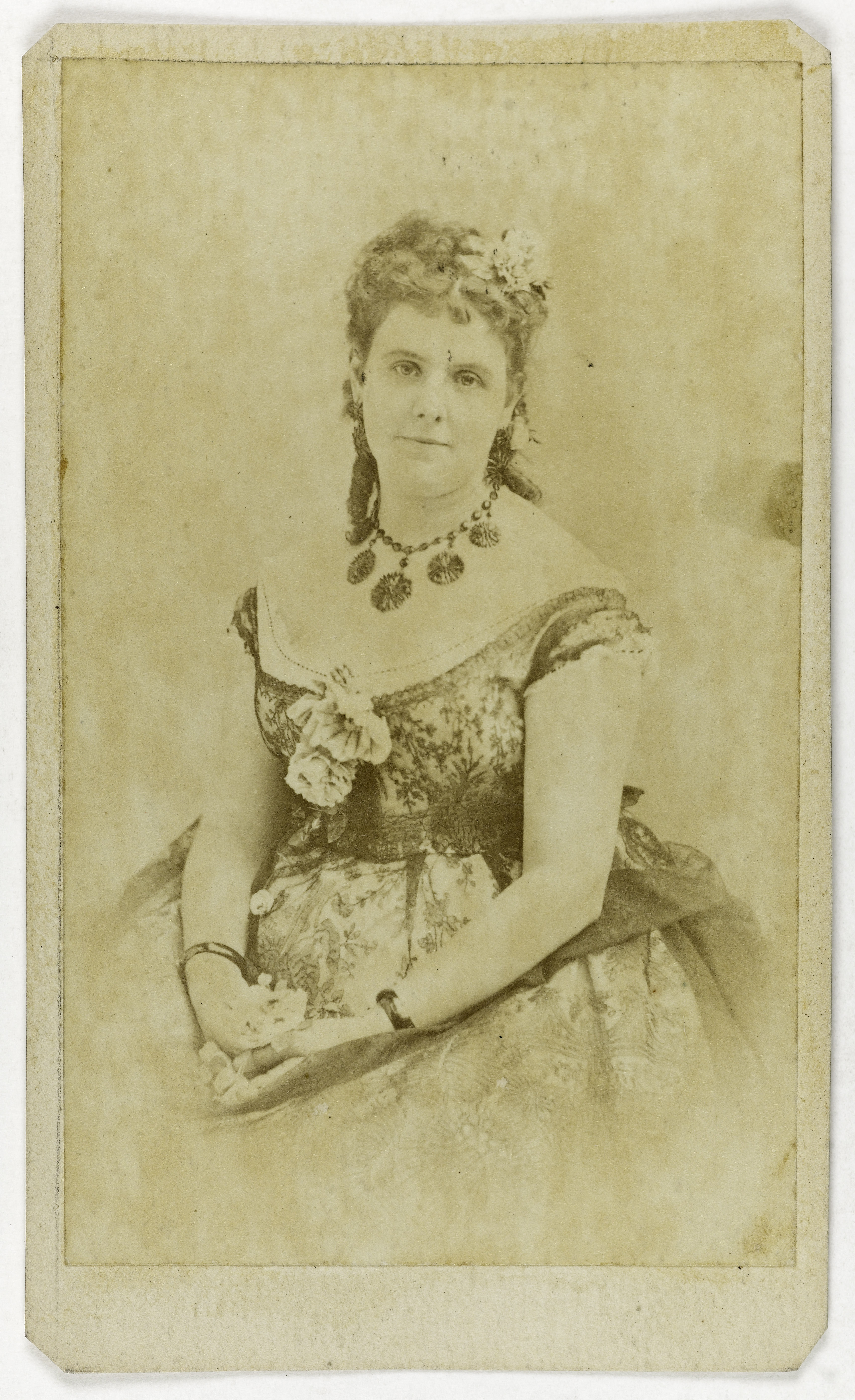 Anonyme, Portrait de Morenzi, actrice au Théâtre des Italiens de 1869 à 1876.