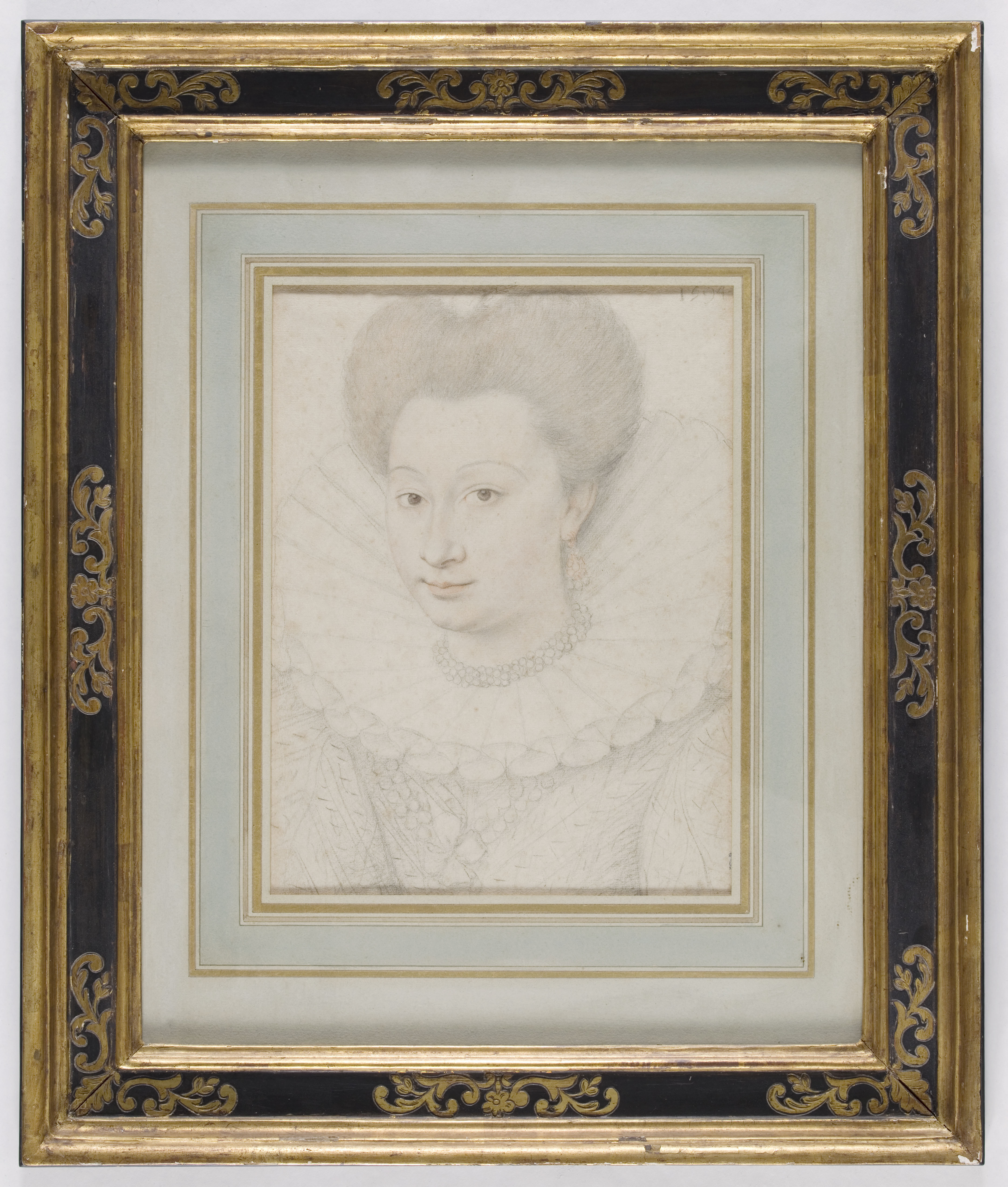 Anonyme, Portrait de femme, trois quart à gauche