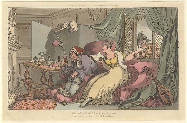 Thomas Rowlandson, The Honey Moon (The English Dance of Death, plate 13)