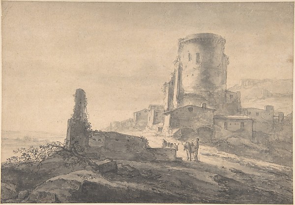 Thomas Wijck, Landscape with a Tower
