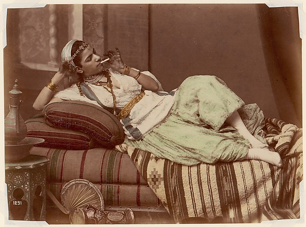 Unknown, [Reclining Woman Smoking]