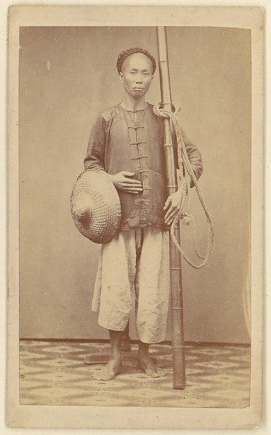 Unknown, [Man with Bamboo Pole]