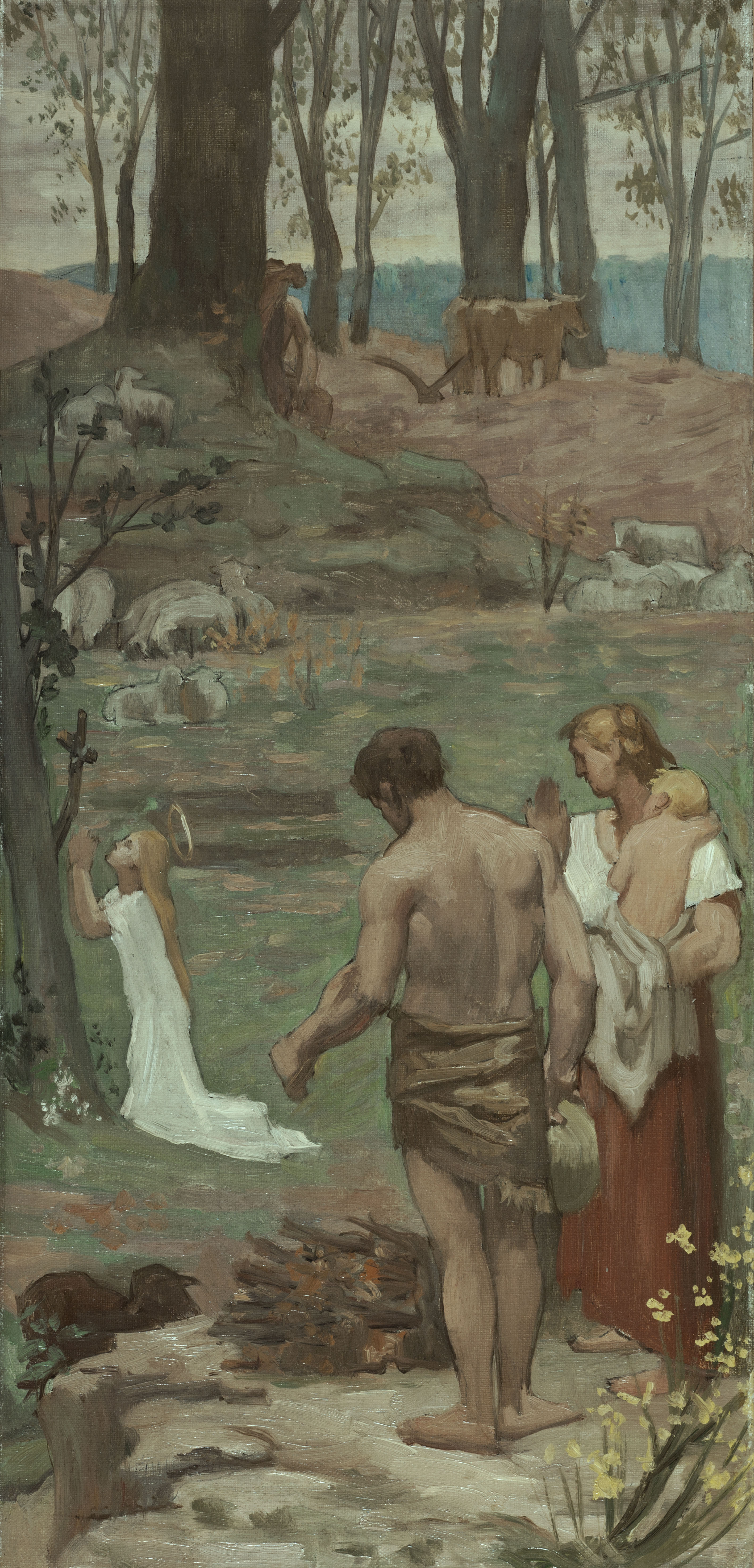 Pierre-Cécile Puvis de Chavannes, Sainte Geneviève enfant en prière