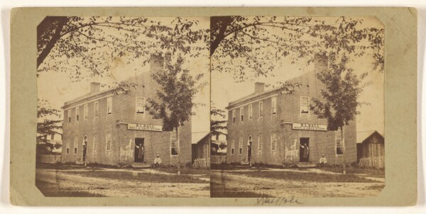 Unknown, [Exterior of R.L. Ball, Boot & Shoe Store, Walpole, Massachusetts]