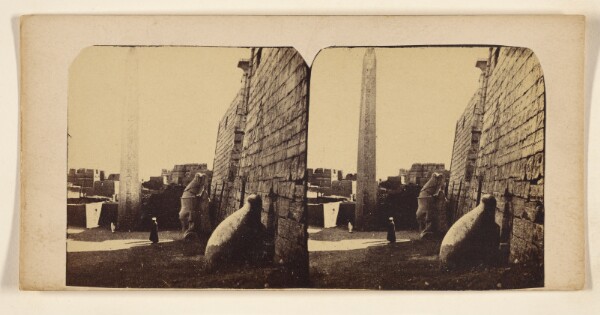 Francis Frith, [The Obelisk of the Temple of Snow. Thebes.]