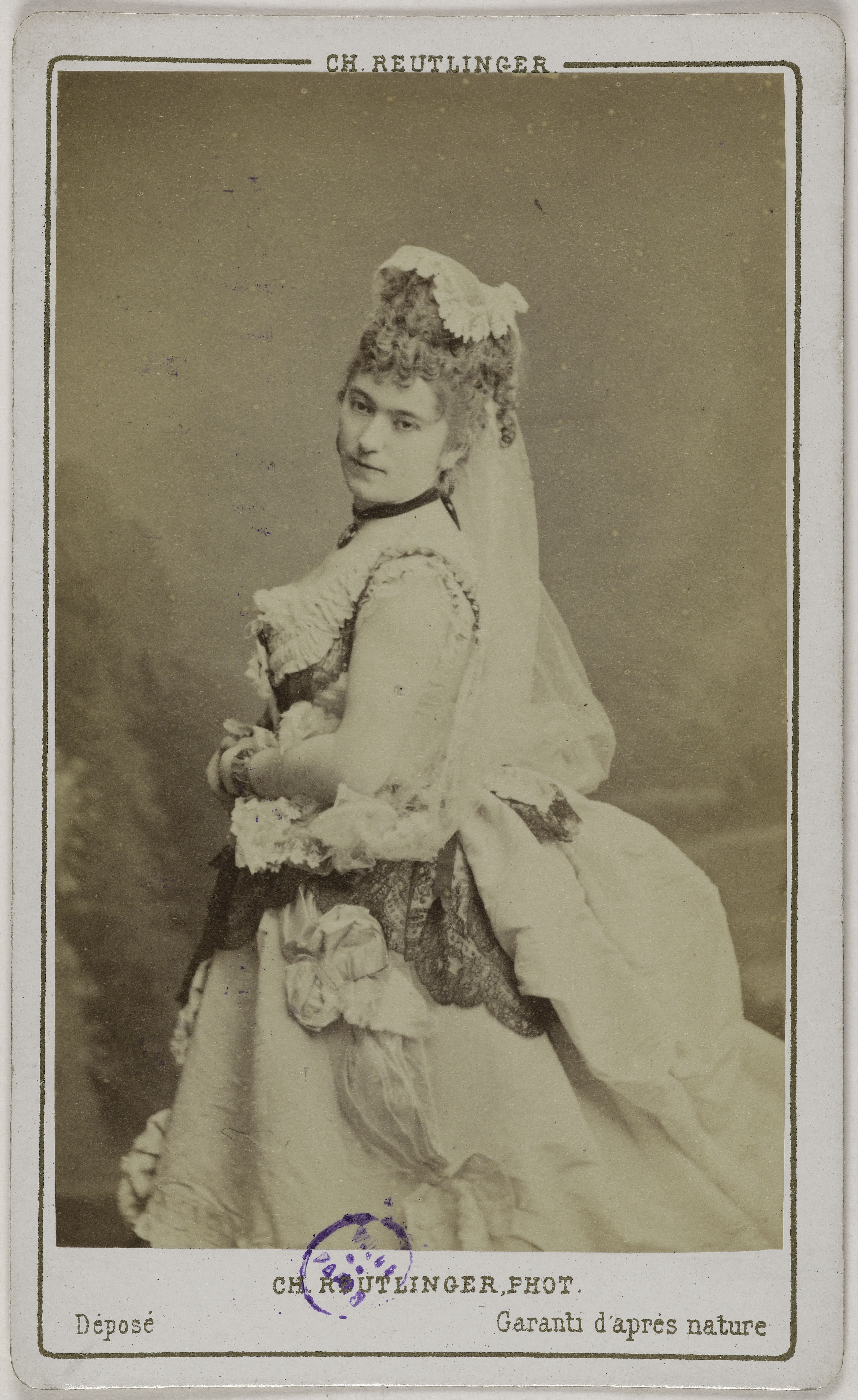 Charles Reutlinger, Portrait de Marguerite Debreux (actrice)