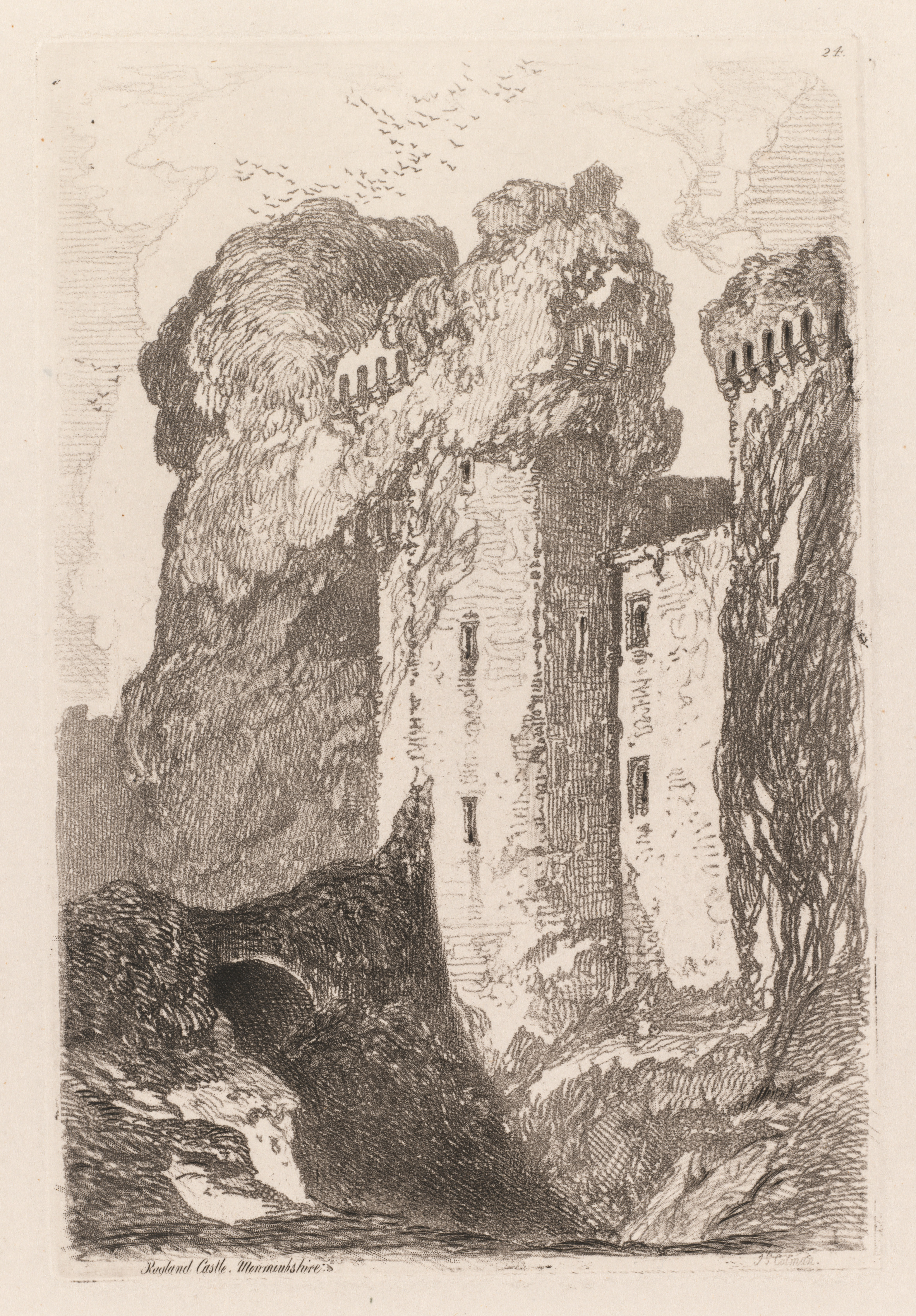 John Sell Cotman, Liber Studiorium: Ragland Castle, Monmouhshire