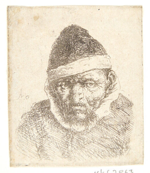 Adriaen van Ostade, Bonde med spids pelshue