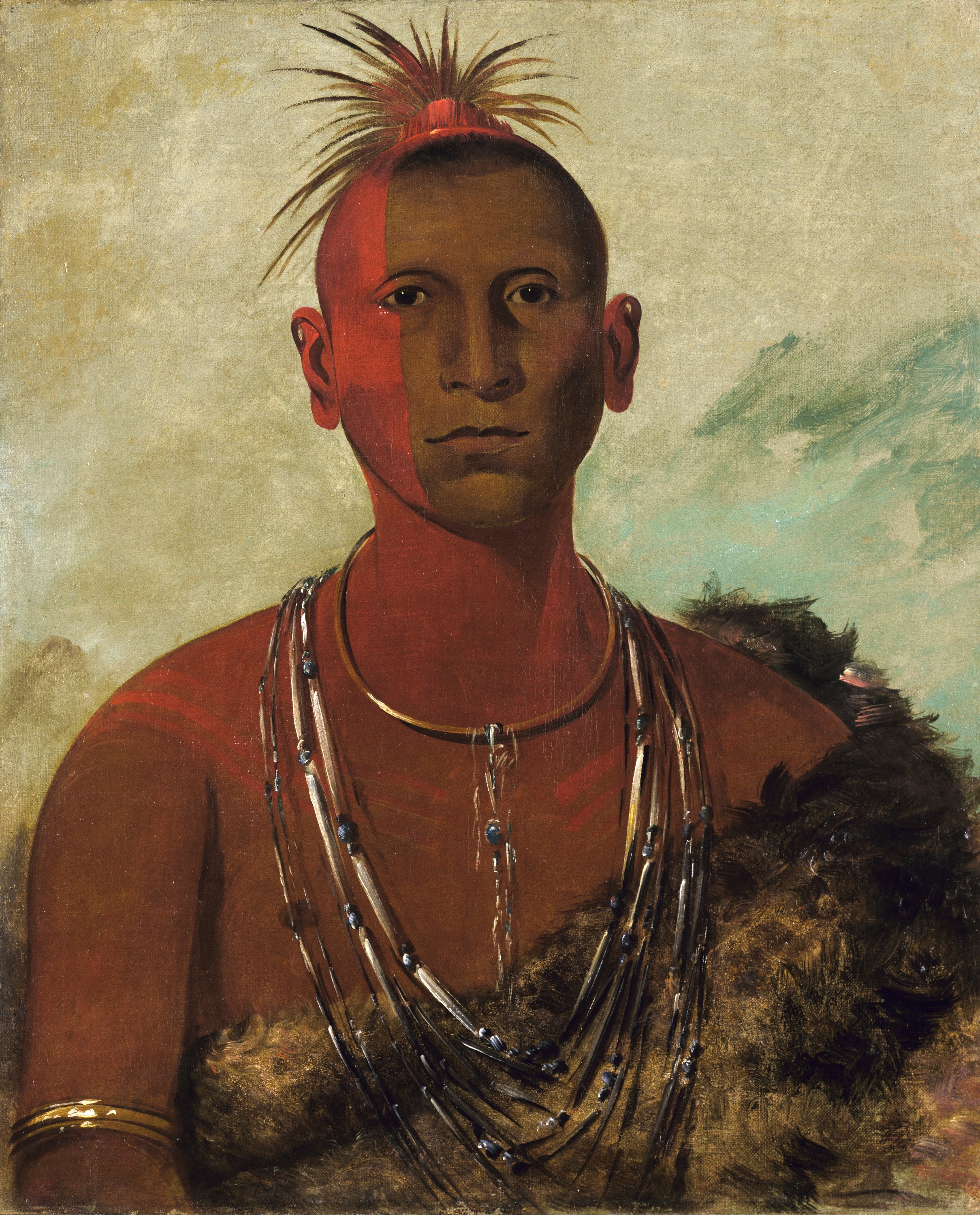 George Catlin, Náh-se-ús-kuk, Whirling Thunder, Eldest Son of Black Hawk