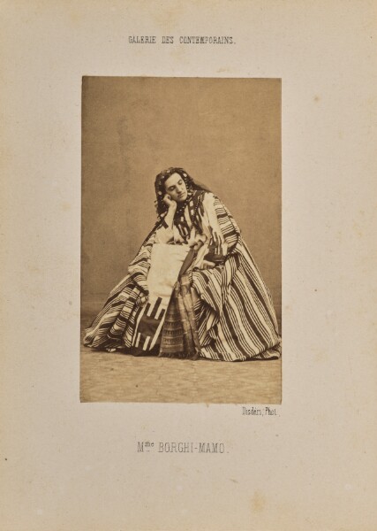 André Adolphe-Eugène Disdéri, Madame Borghi-Mamo
