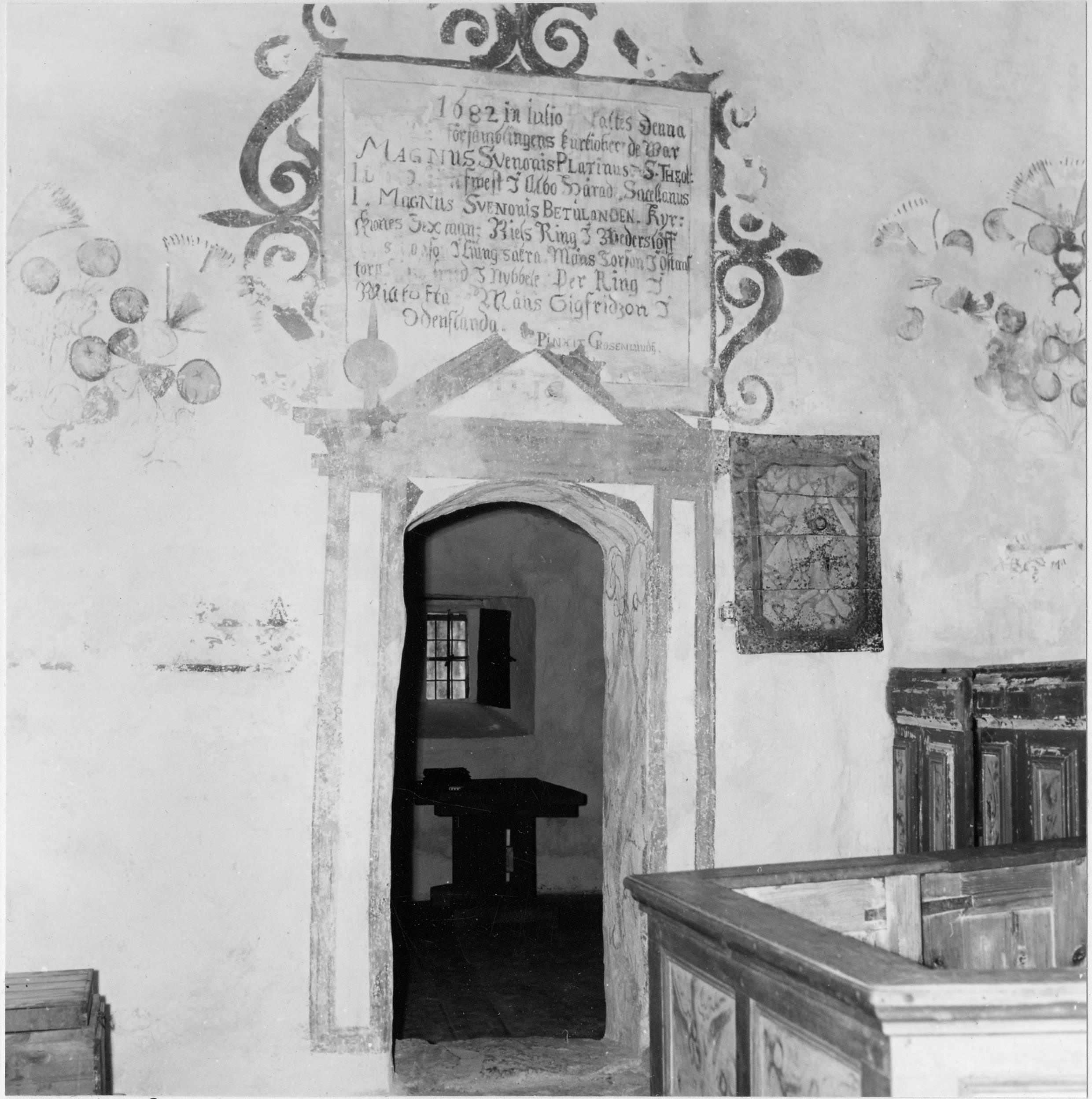 Sven Wahlgren, Vederslövs gamla kyrka