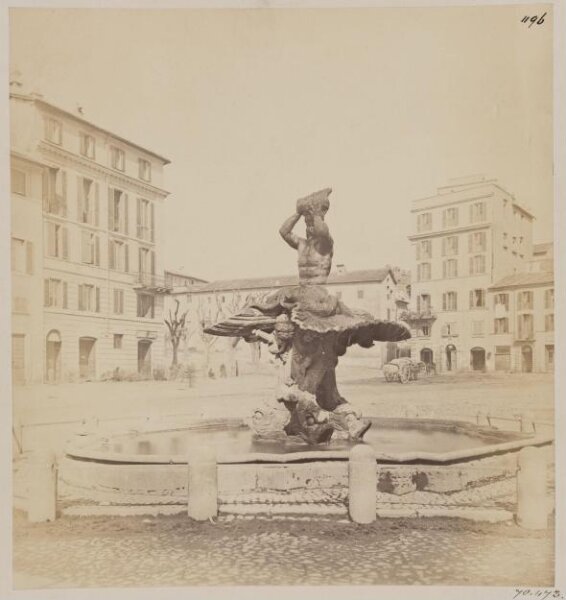 Parker, John Henry, Seventeenth Century - Fountain of the Triton in the Piazza Barberini, by Bernini