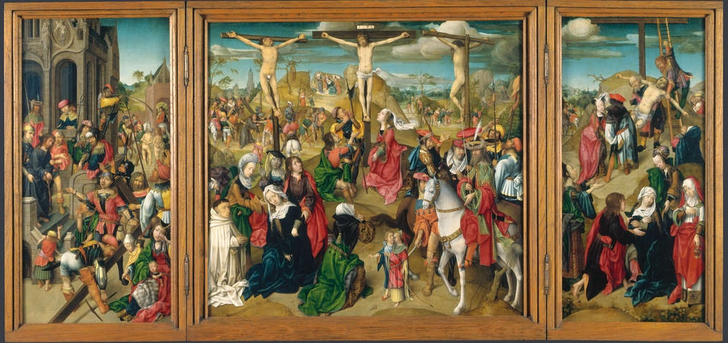 Master of Delft, Triptych: Scenes from the Passion of Christ