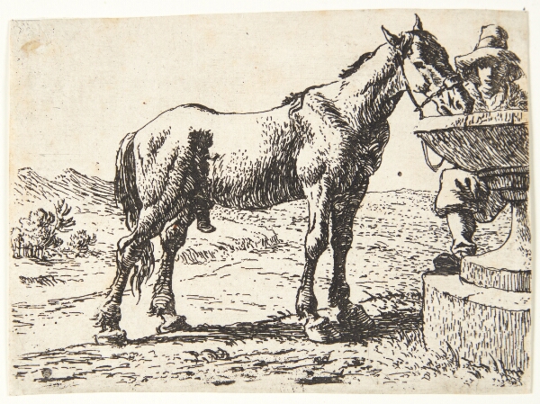 Pieter van Laer, Hest ved en brønd