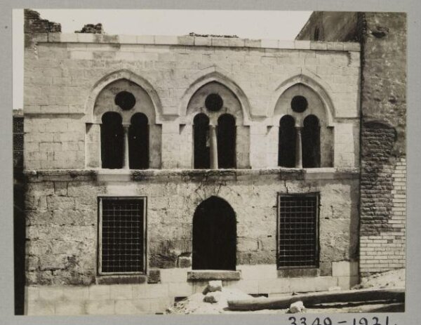 K.A.C. Creswell, Façade of the mausoleum at the funerary mosque of Mamluk Amir Manjak al-Yusufi, Cairo