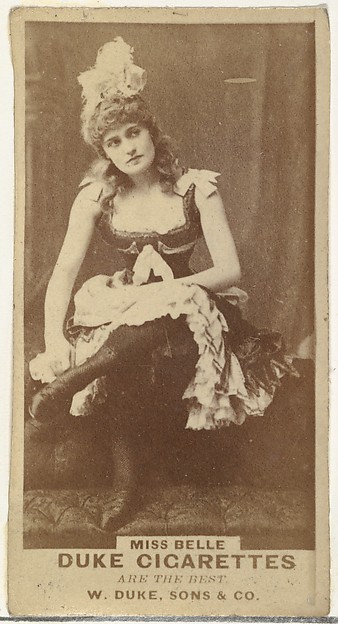 W. Duke, Sons & Co., Miss Bell, from the Actors and Actresses series (N145-7) issued by Duke Sons & Co. to promote Duke Cigarettes