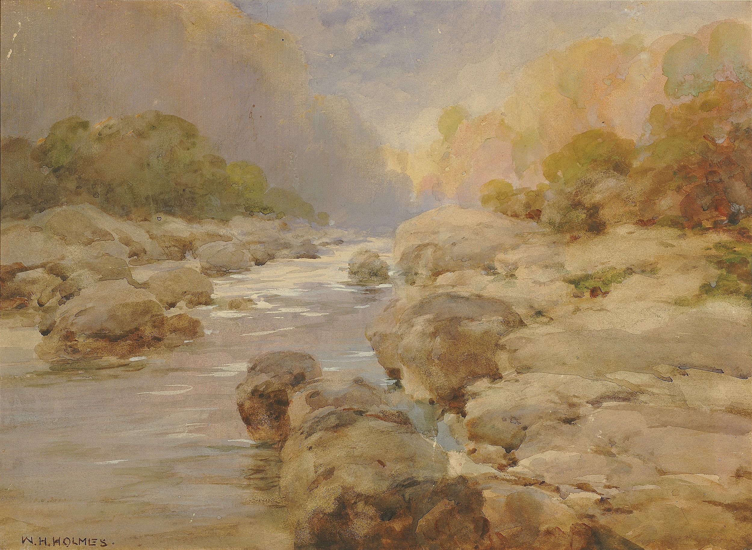 William Henry Holmes, Unmodified Rock Creek, about 1910
