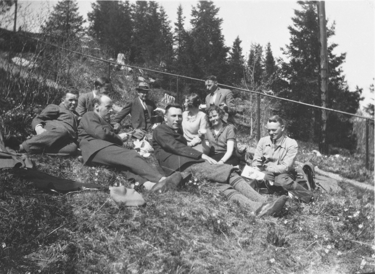 Ukjent, Personer på tur i naturen