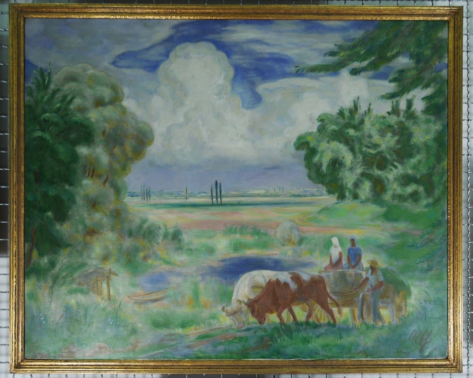 Albert Haueisen, Landschaft bei Jockgrim