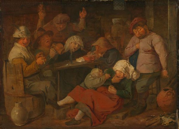 Adriaen Brouwer, Poor Folk Drinking in a Tavern
