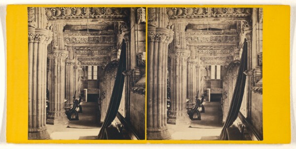 George Washington Wilson, Interior of Roslyn Chapel - South Aisle.