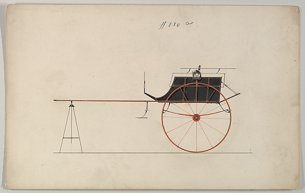 Brewster & Co., Design for Tandem Cart, no. 886a