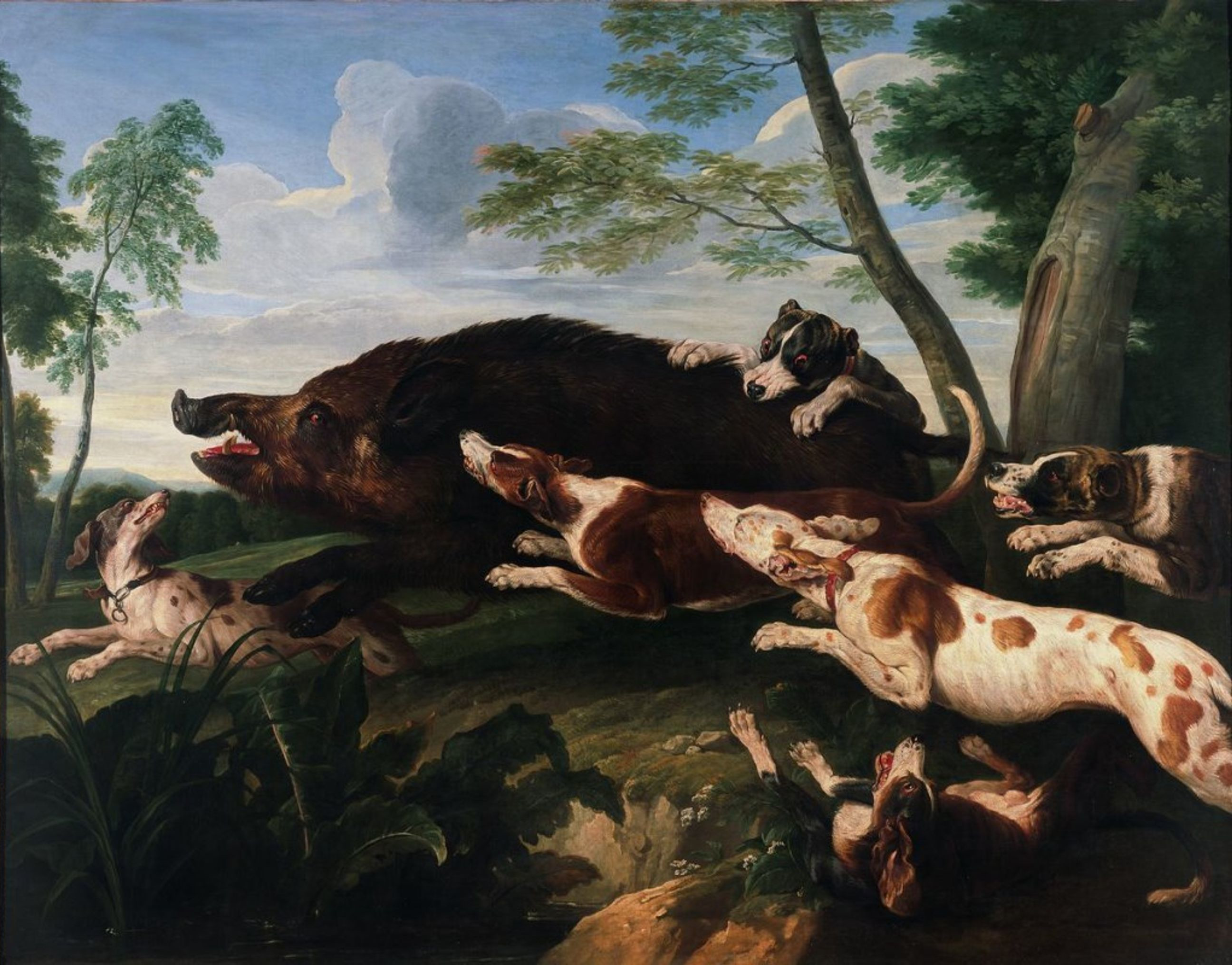 Alexandre-François Desportes, La Chasse au sanglier