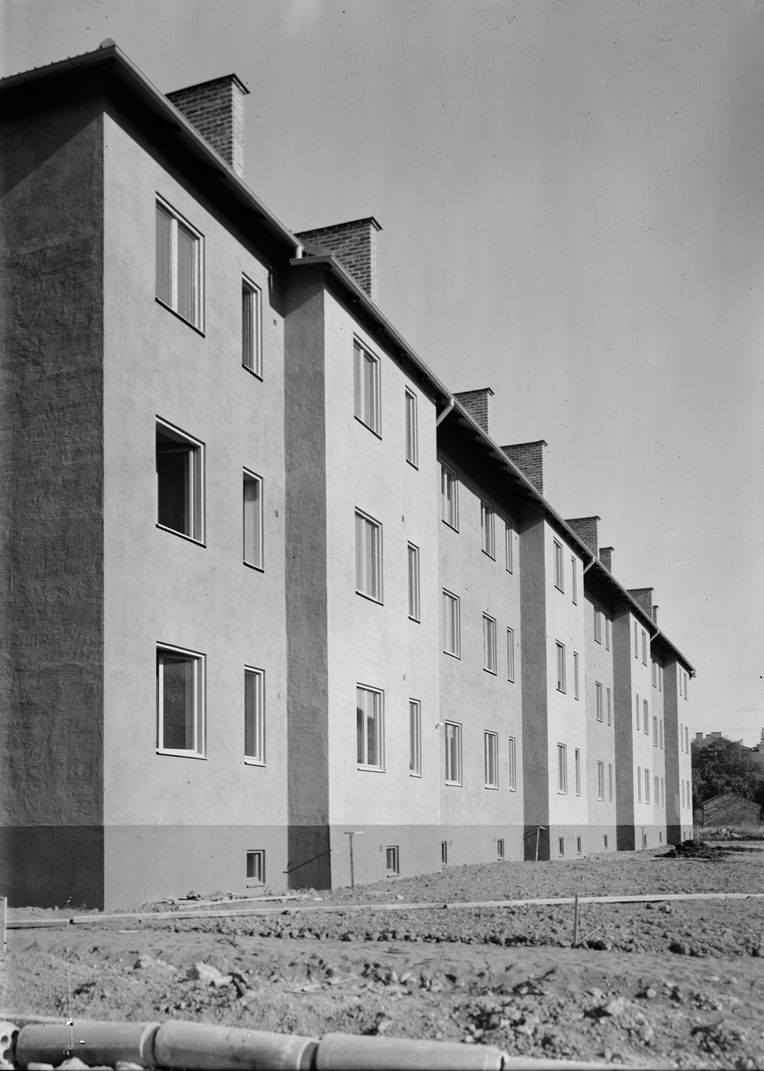 Paul Sandberg, Det nya pensionärshemmet sett från Norrtäljegatan, kvarteret Gösta, Fålhagen