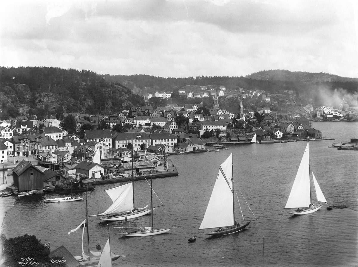 Anders Beer Wilse, Prot: Kragerø Byen på Øen Juli 14.