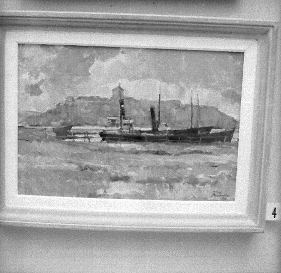 Knut Borg, Tavla. Artist: Nyström. Wallins Konsthall.