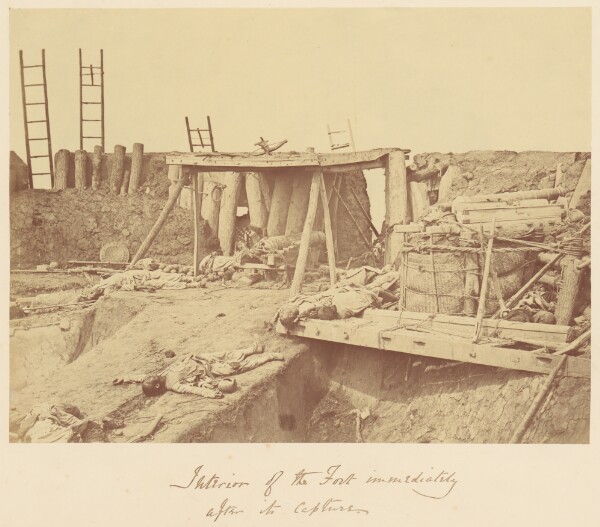 Felice Beato, [Interior of the Fort Immediately After Its Capture]
