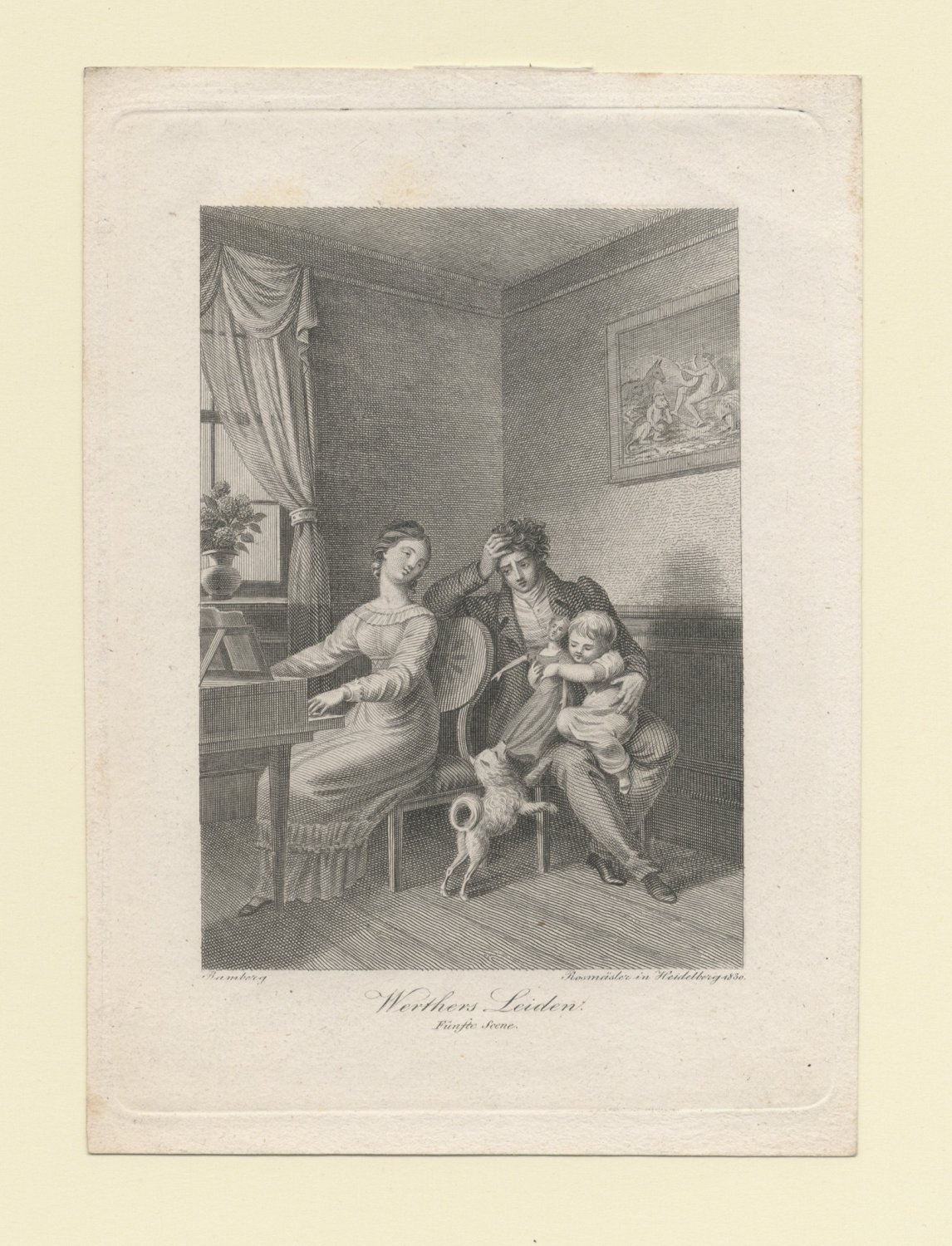 Friedrich Roßmäßler, "Werthers Leiden. Fünfte Szene" Klavierszene