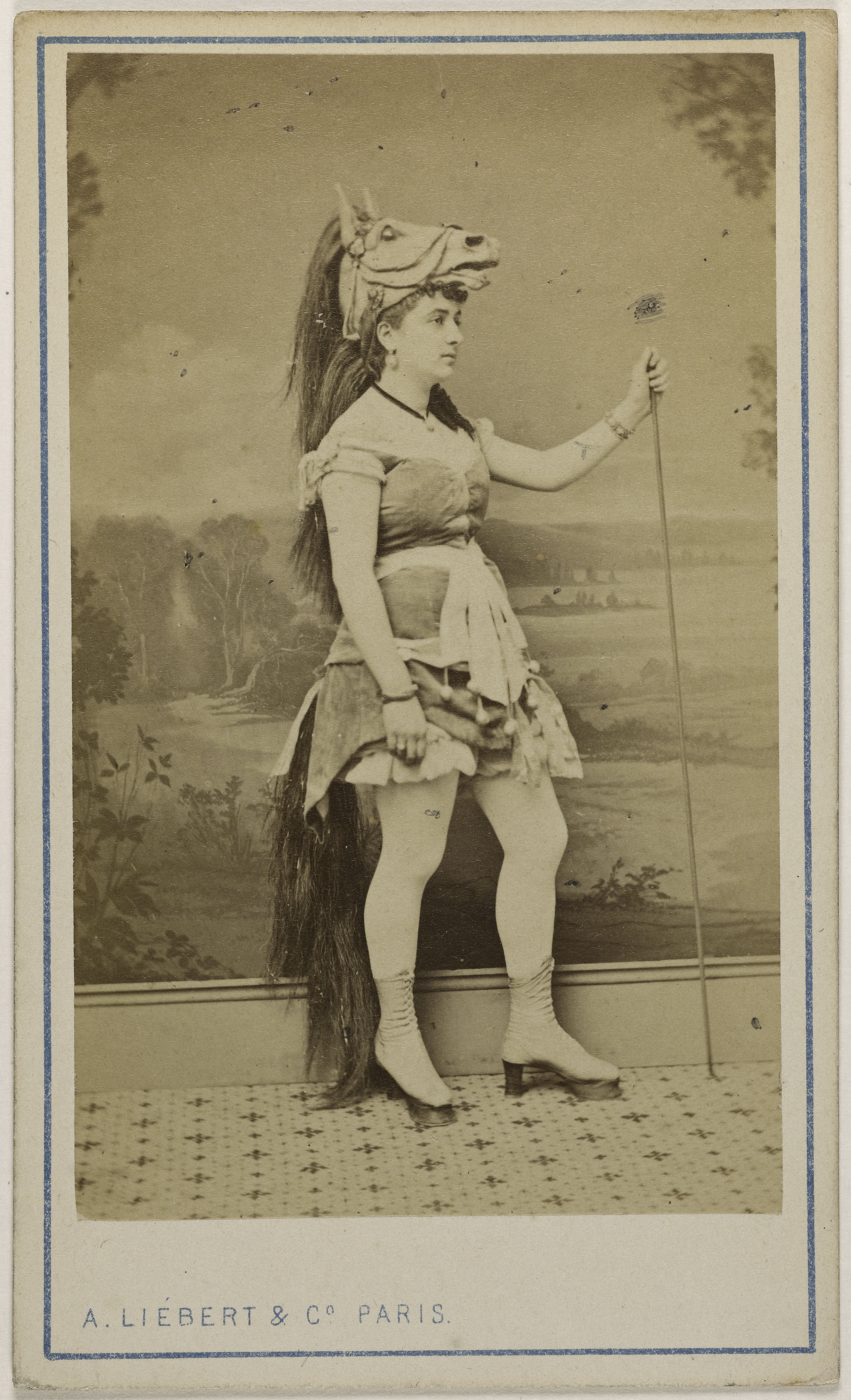 Alphonse Liébert, Portrait de Bertini (?), (actrice)