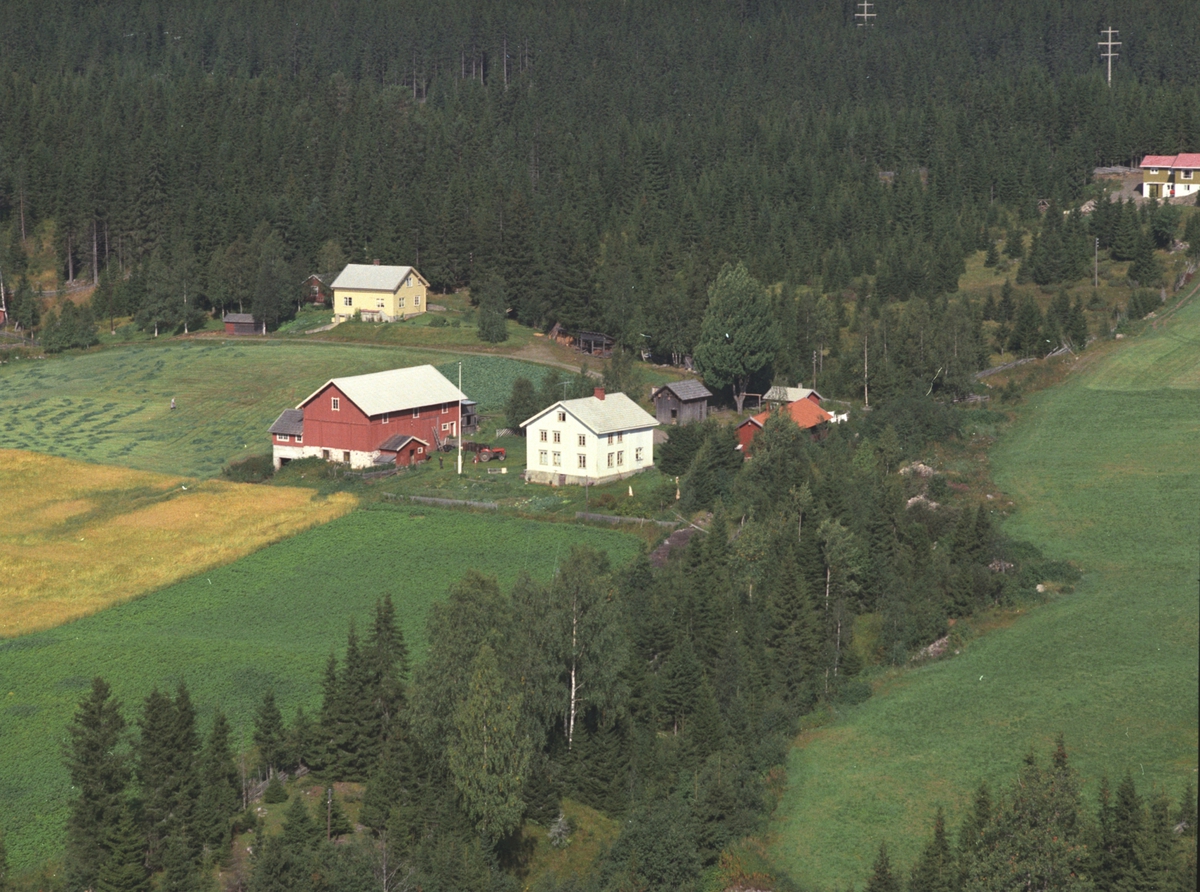 Widerøes Flyveselskap A/S, Flyfoto, Allergodt øvre, Veldre, Ringsaker.
