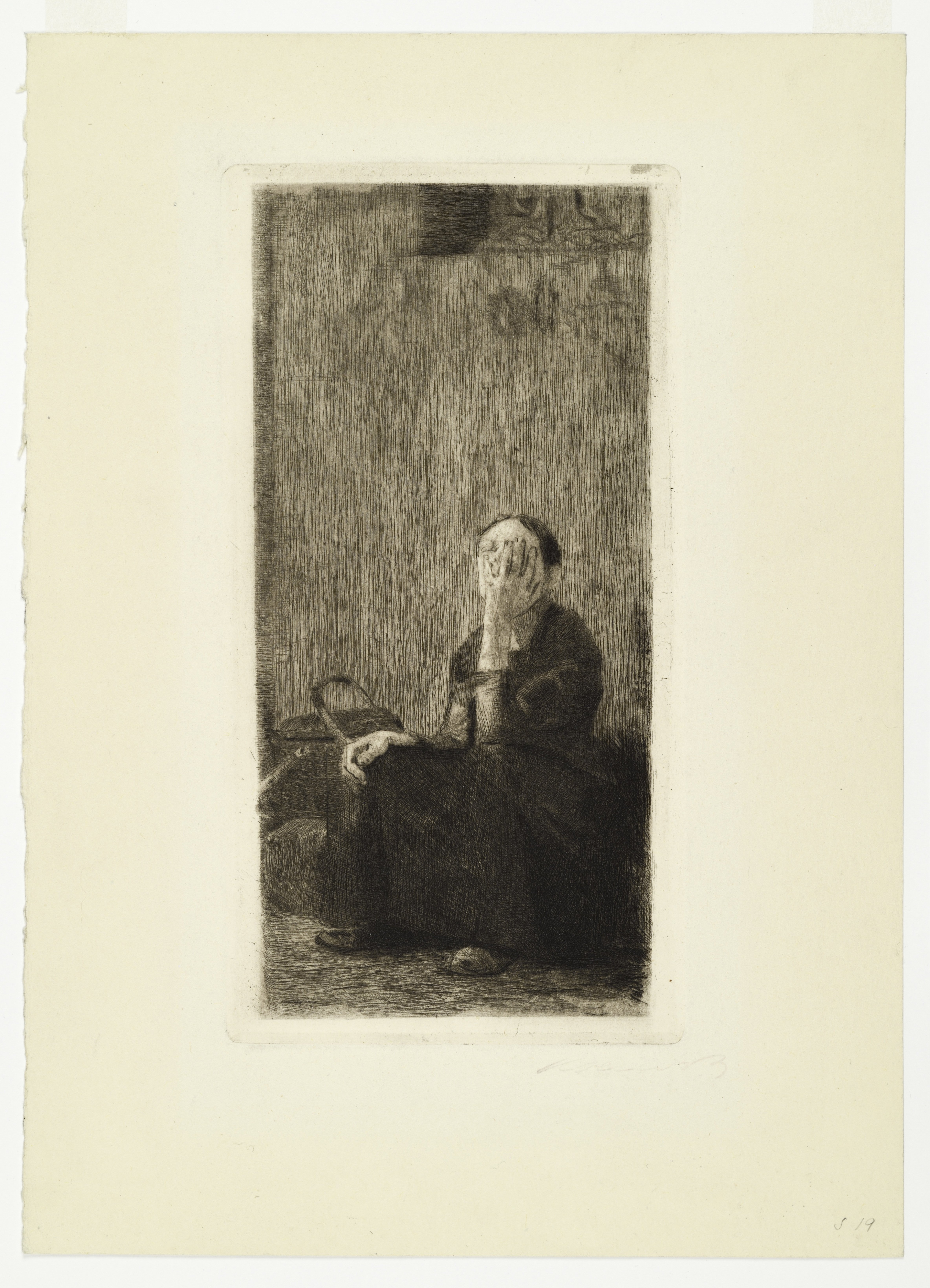 Unknown artist, "An der Kirchenmauer"