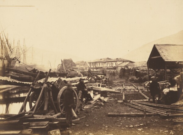 Roger Fenton, Landing Place Railway Stores, Balaklava