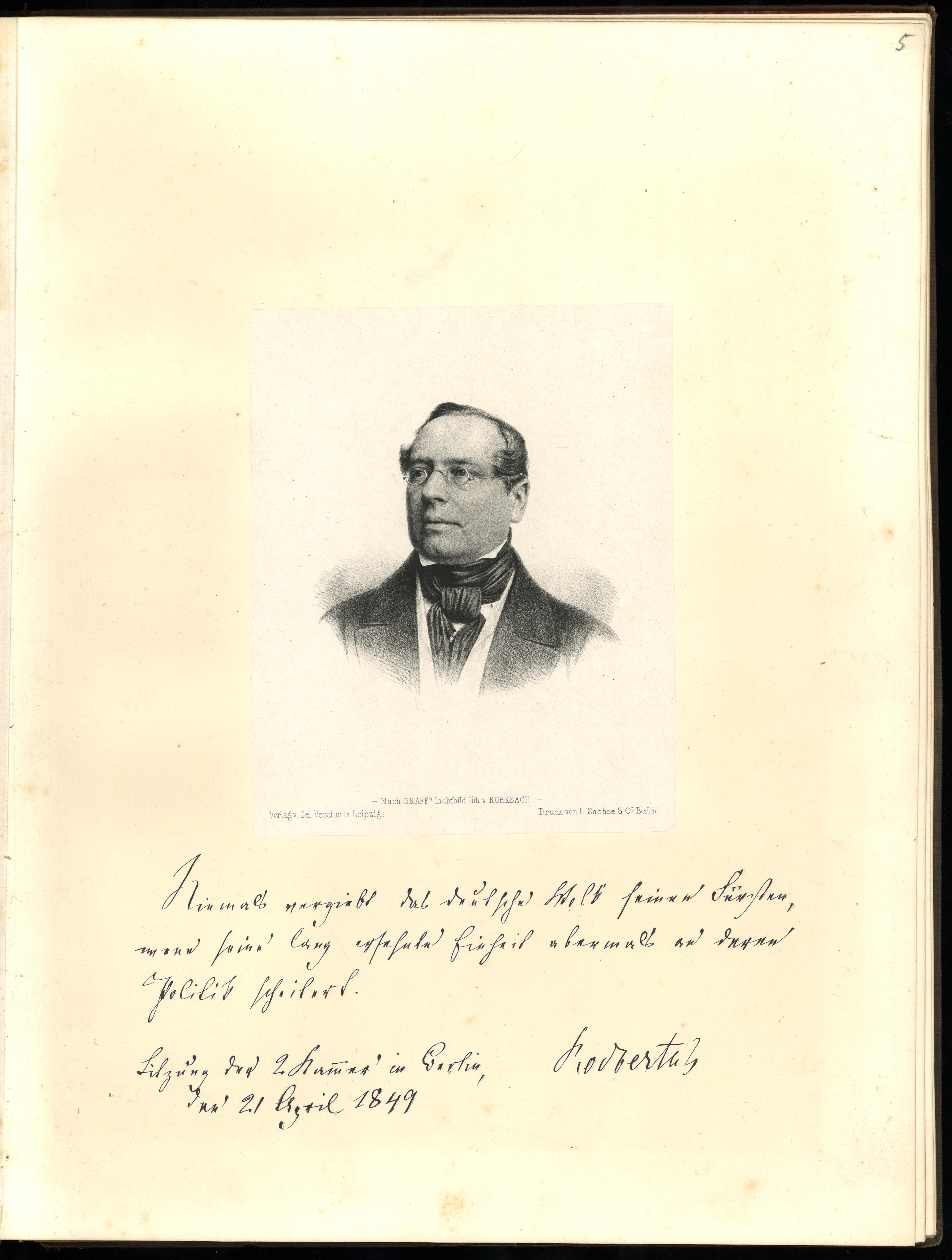 Philipp Hermann Eichens, Rodbertus, Johann Karl (1805–1875), Nationalökonom, Politiker