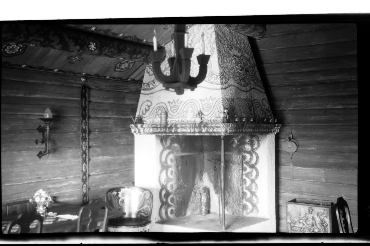 Rolf Sr. Sundt, Peisestuen, Villa Knyggen. Fotografert 1919.