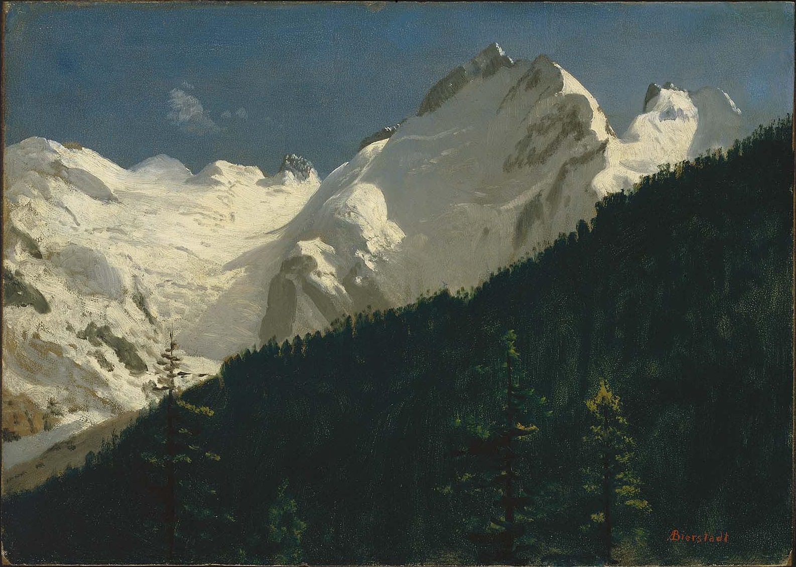 Albert Bierstadt, Piz Bernina, Switzerland