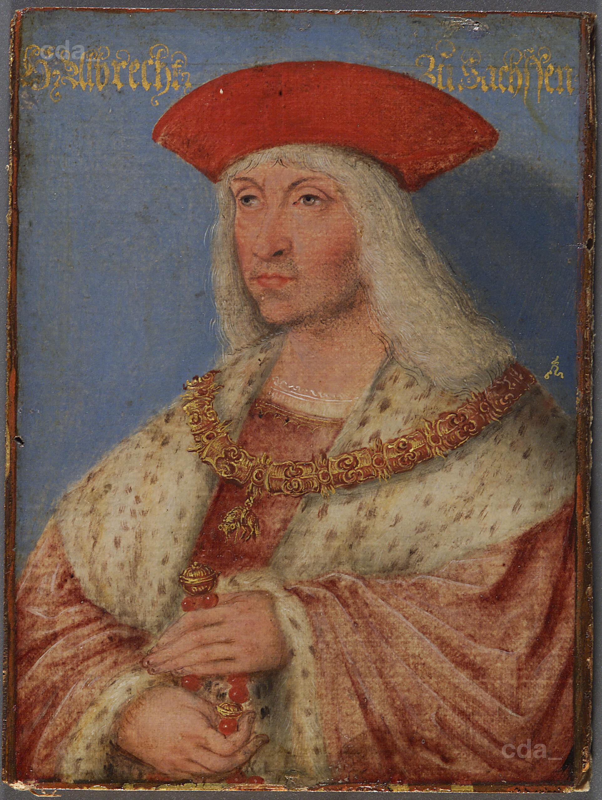 Lucas Cranach the Younger, Albrecht the Bold, son of Friedrich II., died 1500