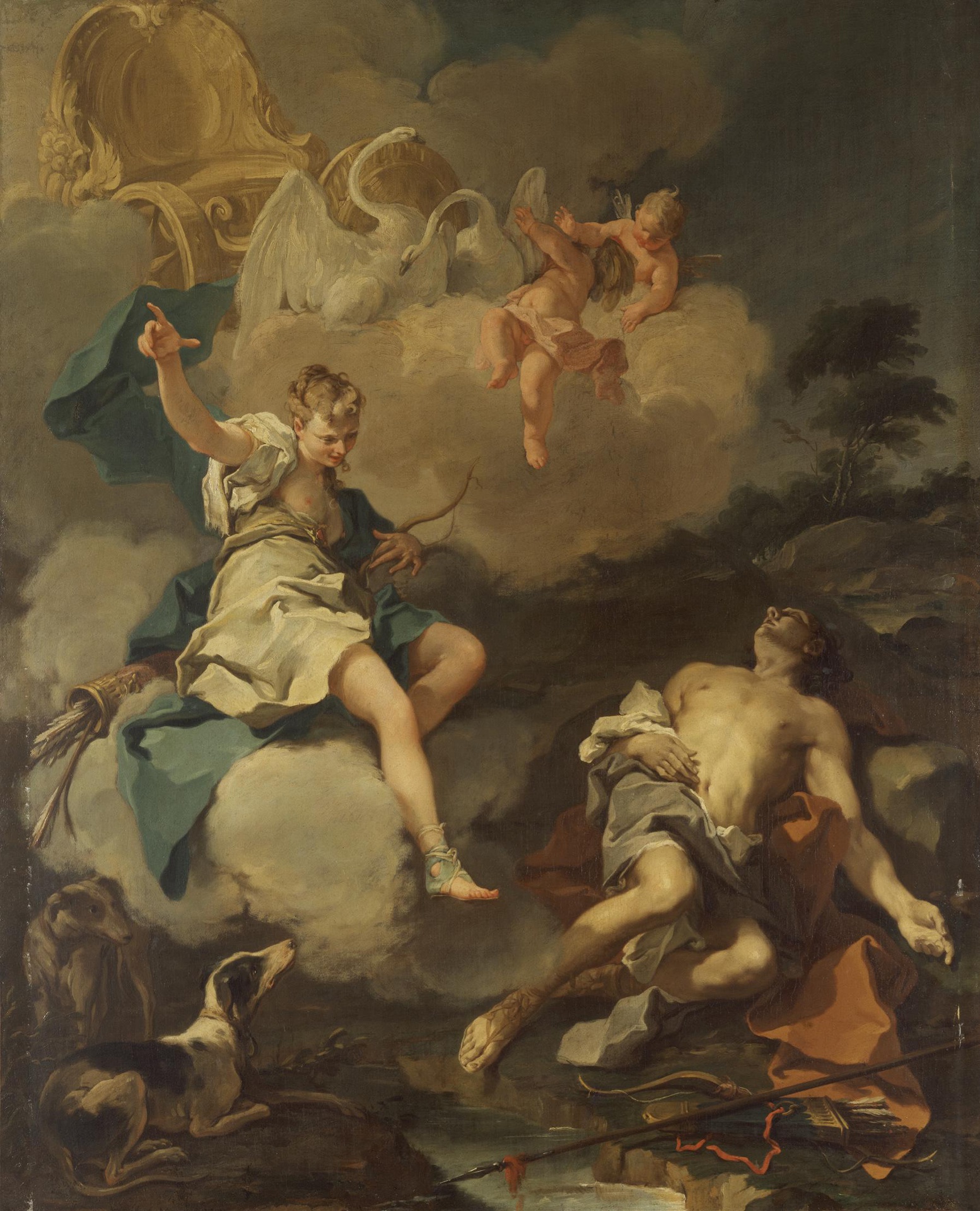 Giambattista Pittoni, Diana and Endymion