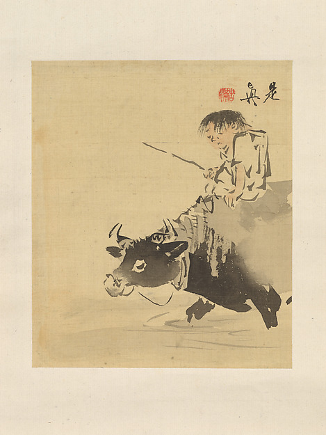 Shibata Zeshin, Boy on Ox