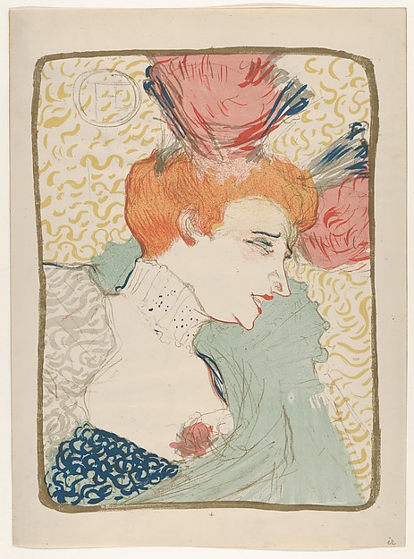 Henri de Toulouse-Lautrec, Portrait Bust of Mademoiselle Marcelle Lender