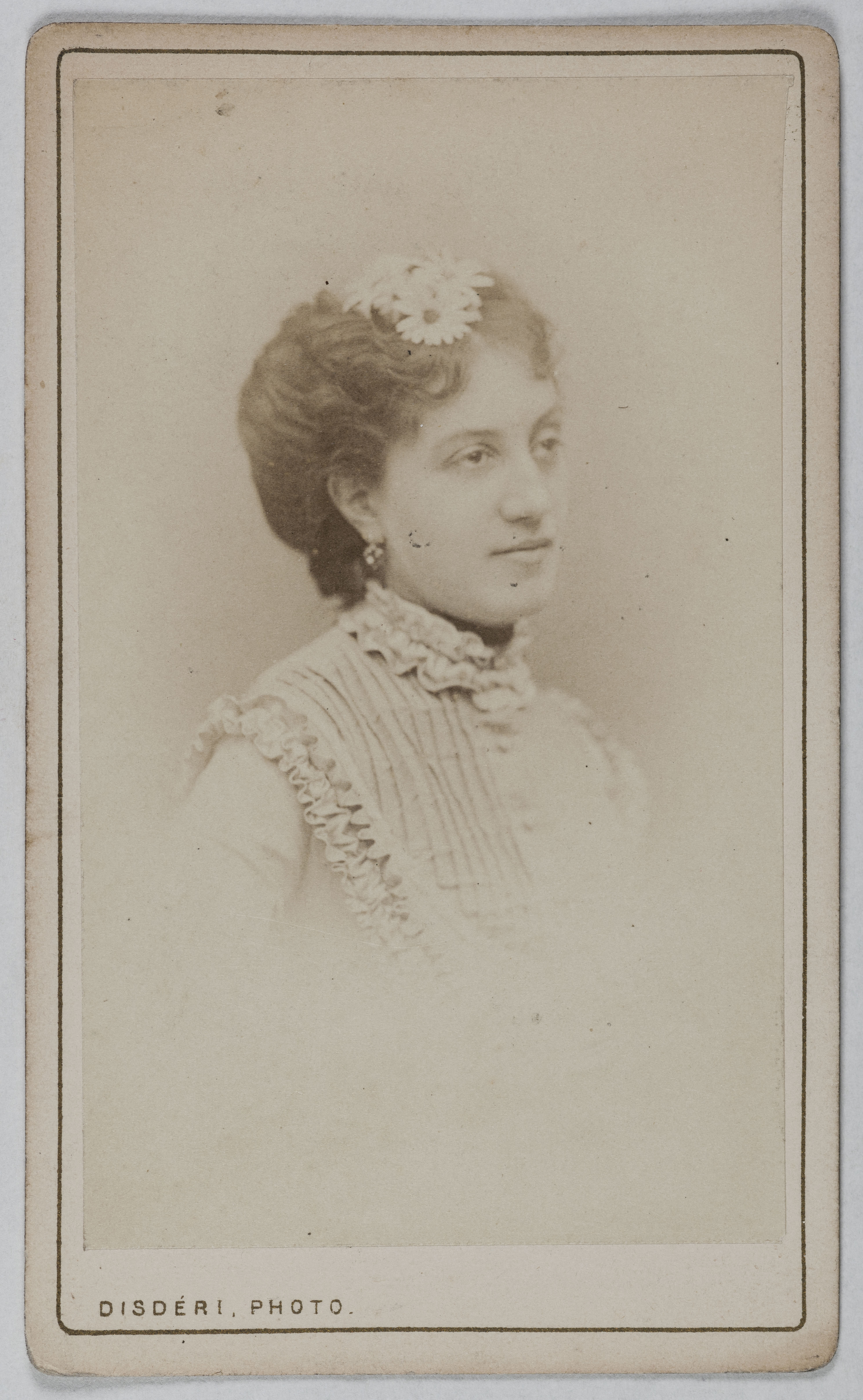André-Adolphe-Eugène Disdéri, Portrait de Léontine Fromentin (L. Devaux), (1840-1887), (actrice)