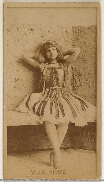 Allen & Ginter, Mlle. Aimee, from the Actors and Actresses series (N45, Type 8) for Virginia Brights Cigarettes